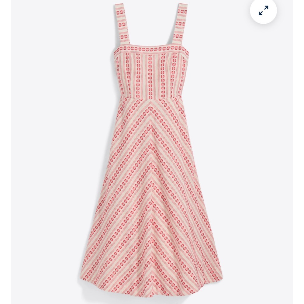 DRAPER JAMES red & white sundress